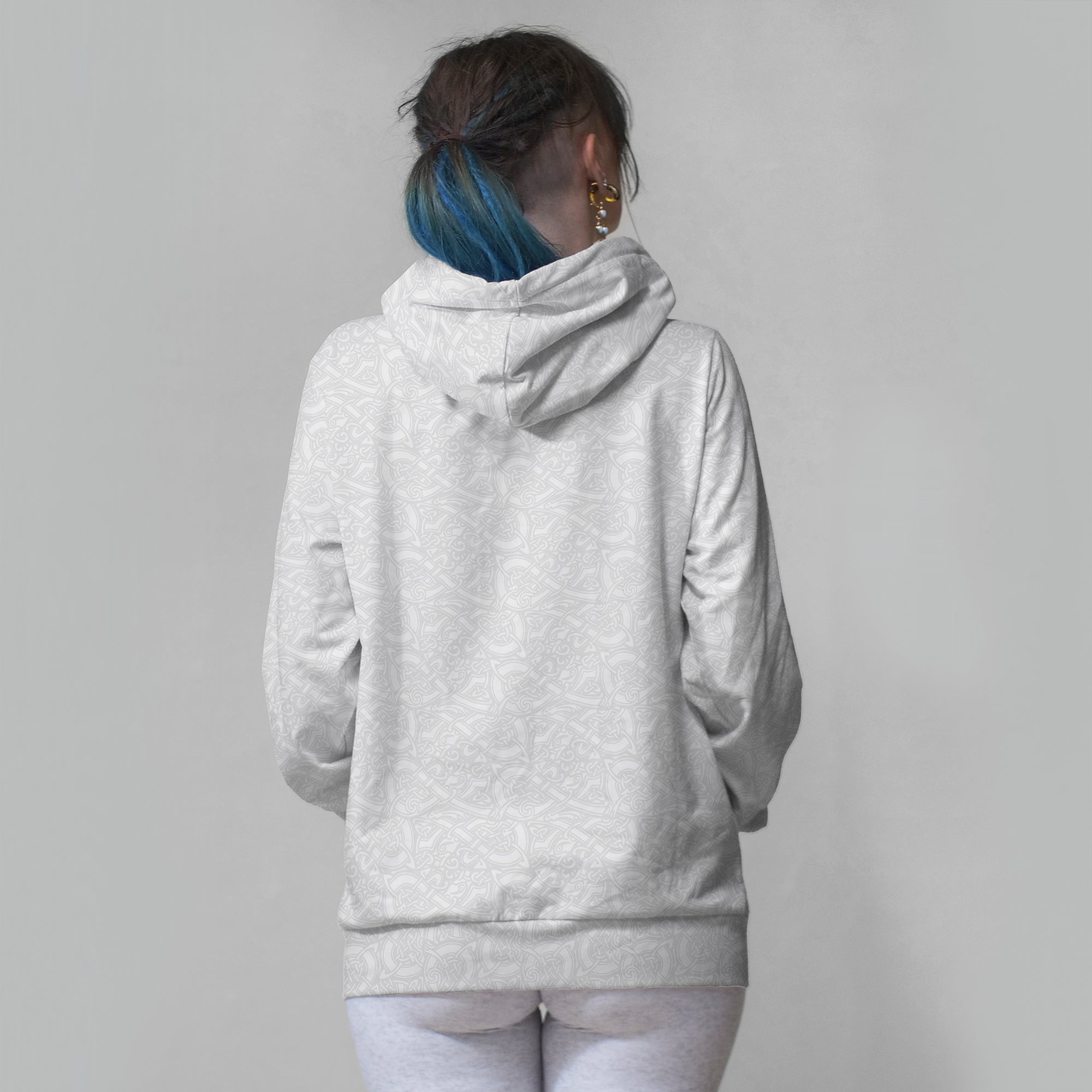 White Valhyr Zip Hoodie