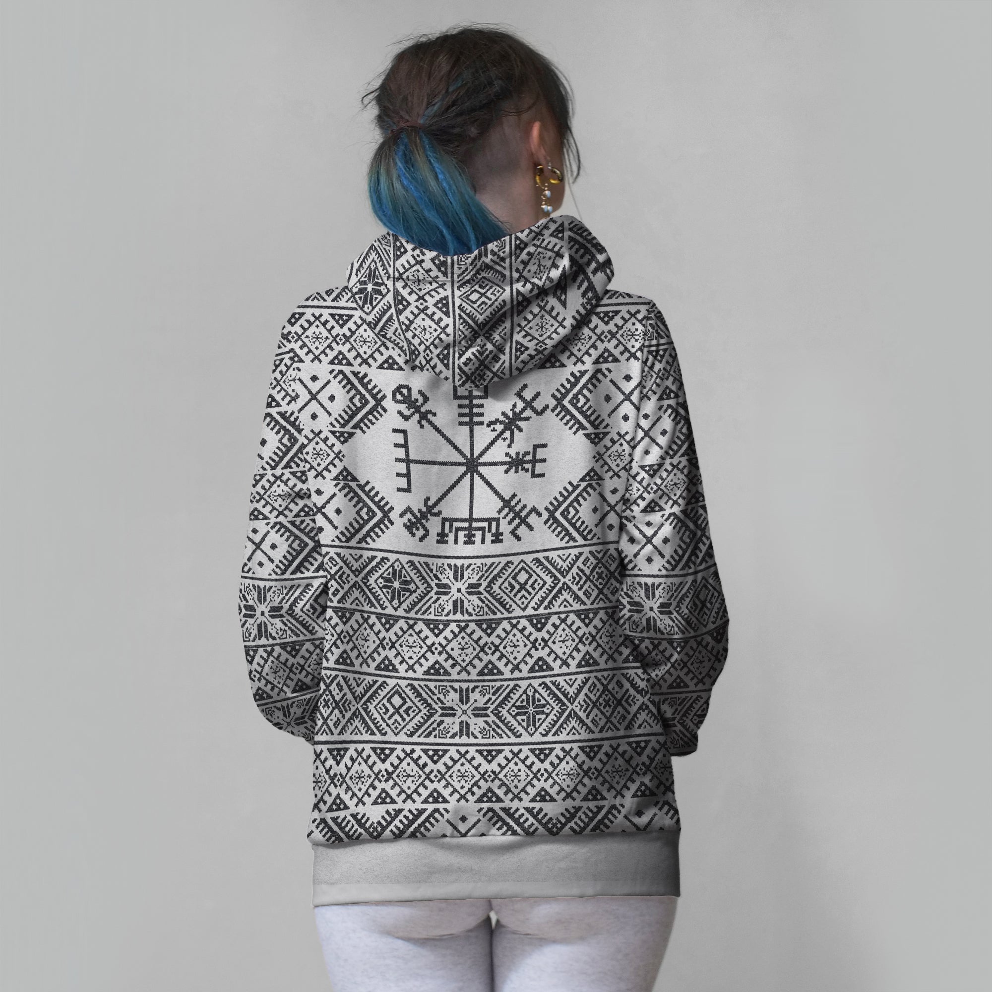 Folk Vegvisir Zip Hoodie