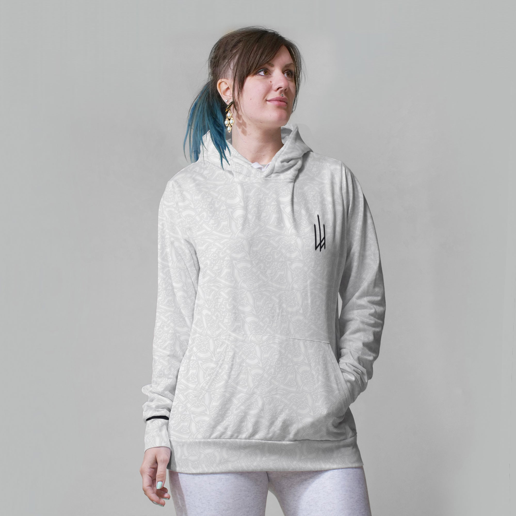 White Valhyr Hoodie