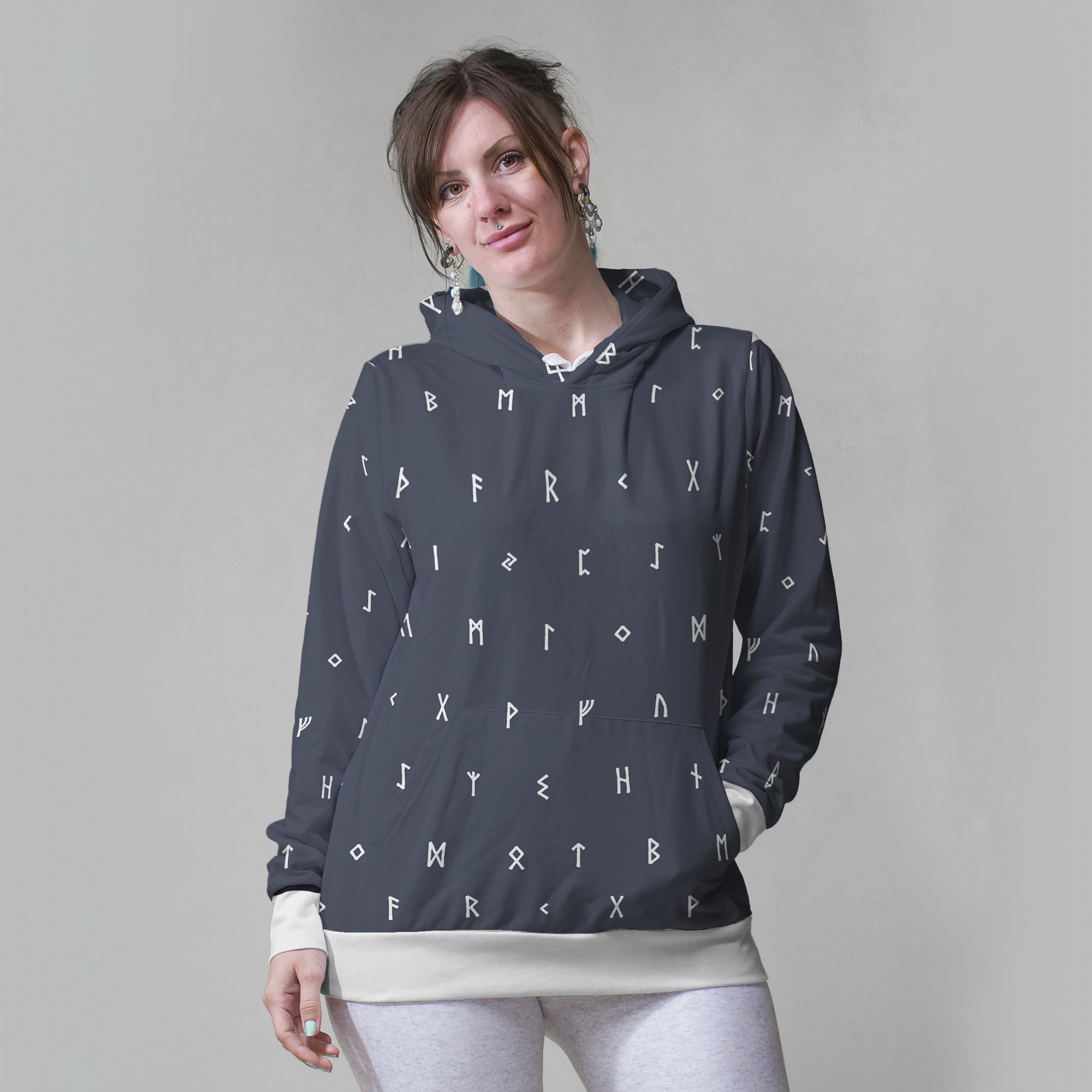 Contrast Futhark Hoodie