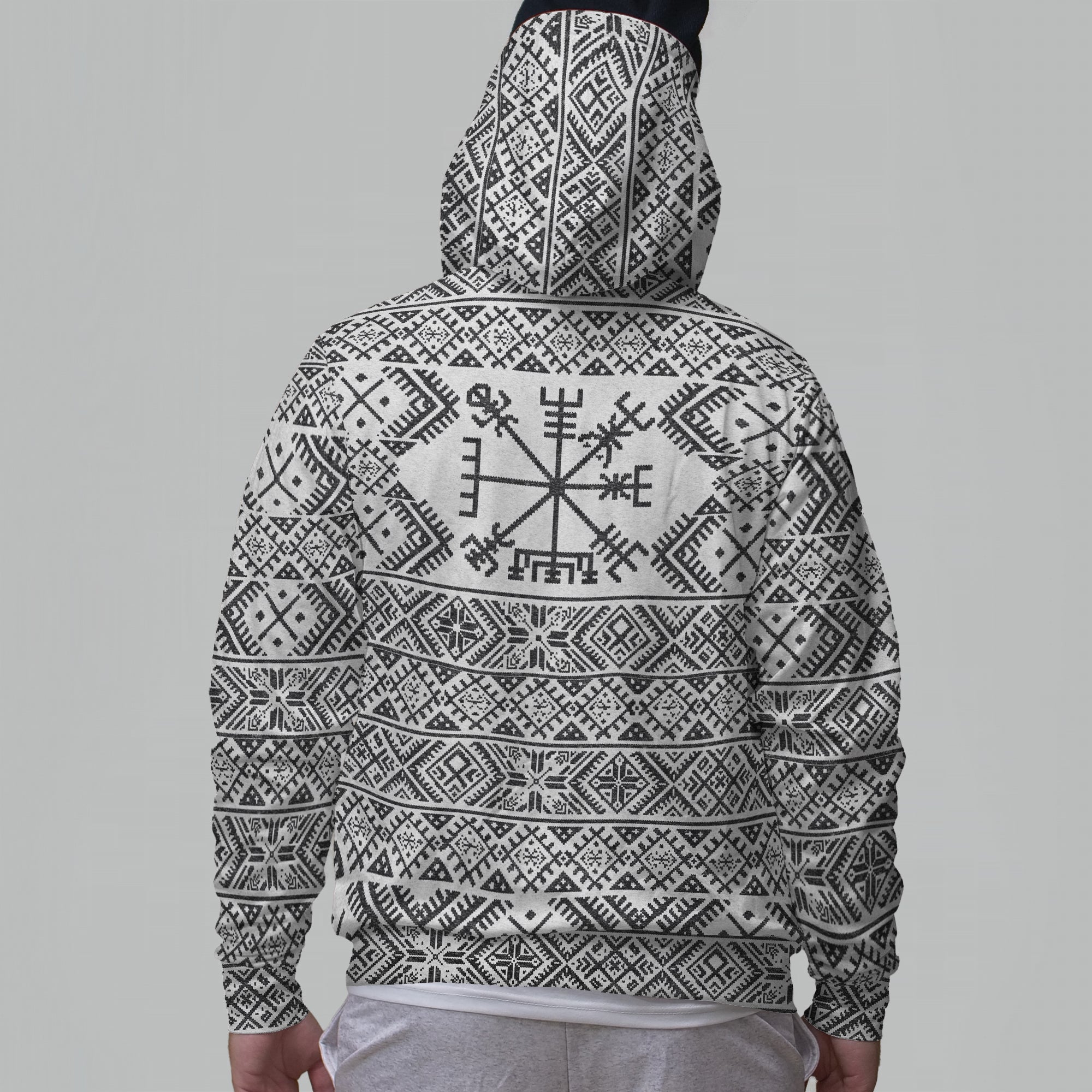 Folk Vegvisir Zip Hoodie