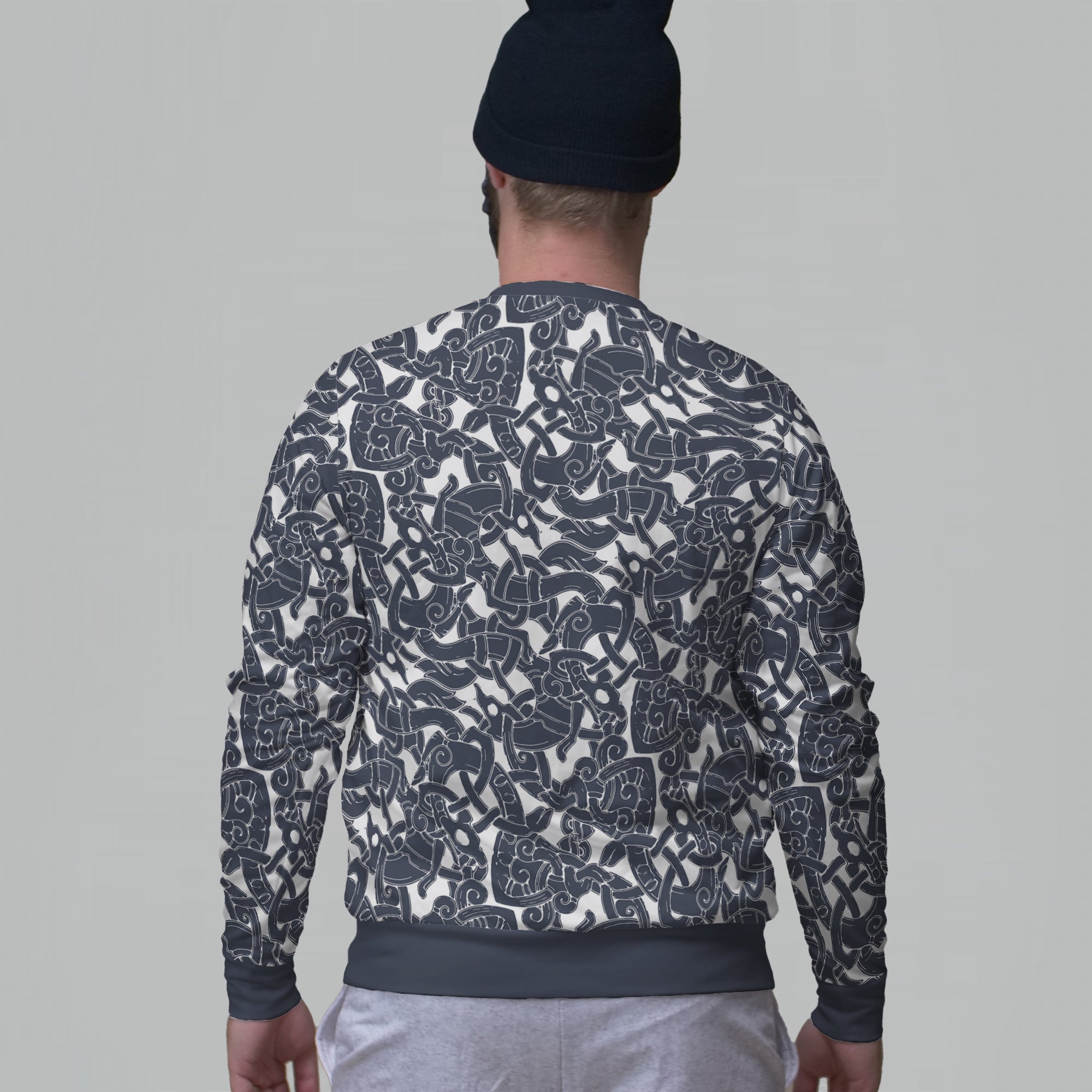 Jelling Wolf Pattern Sweatshirt