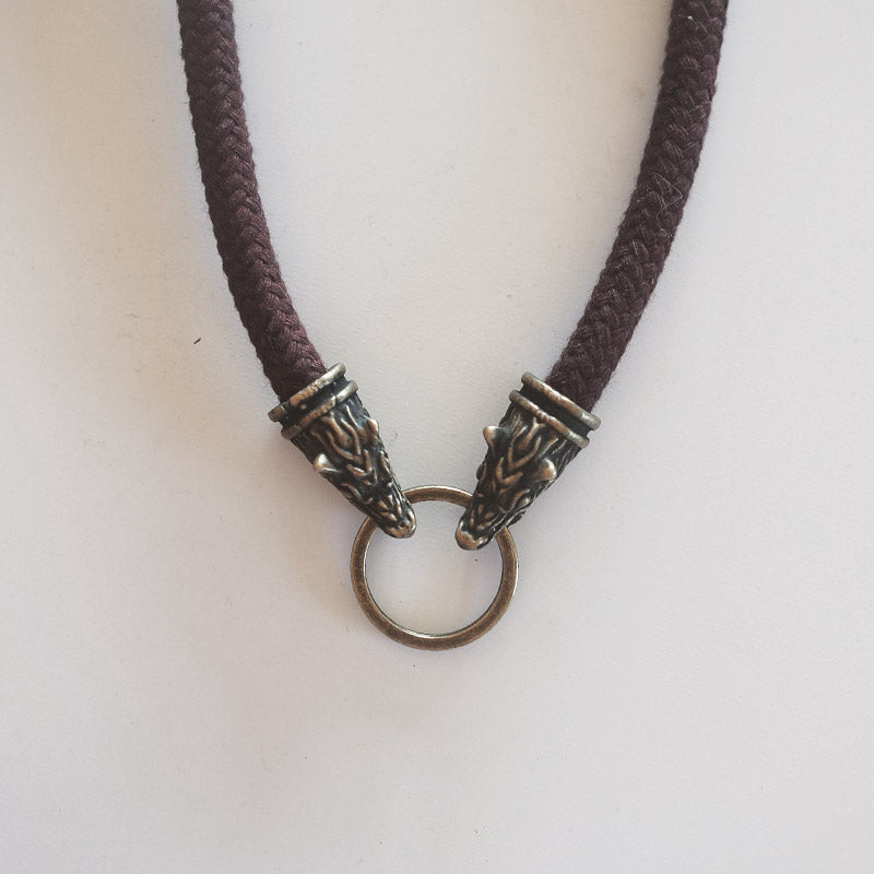 Image for Crimson Wolf Knit Necklace